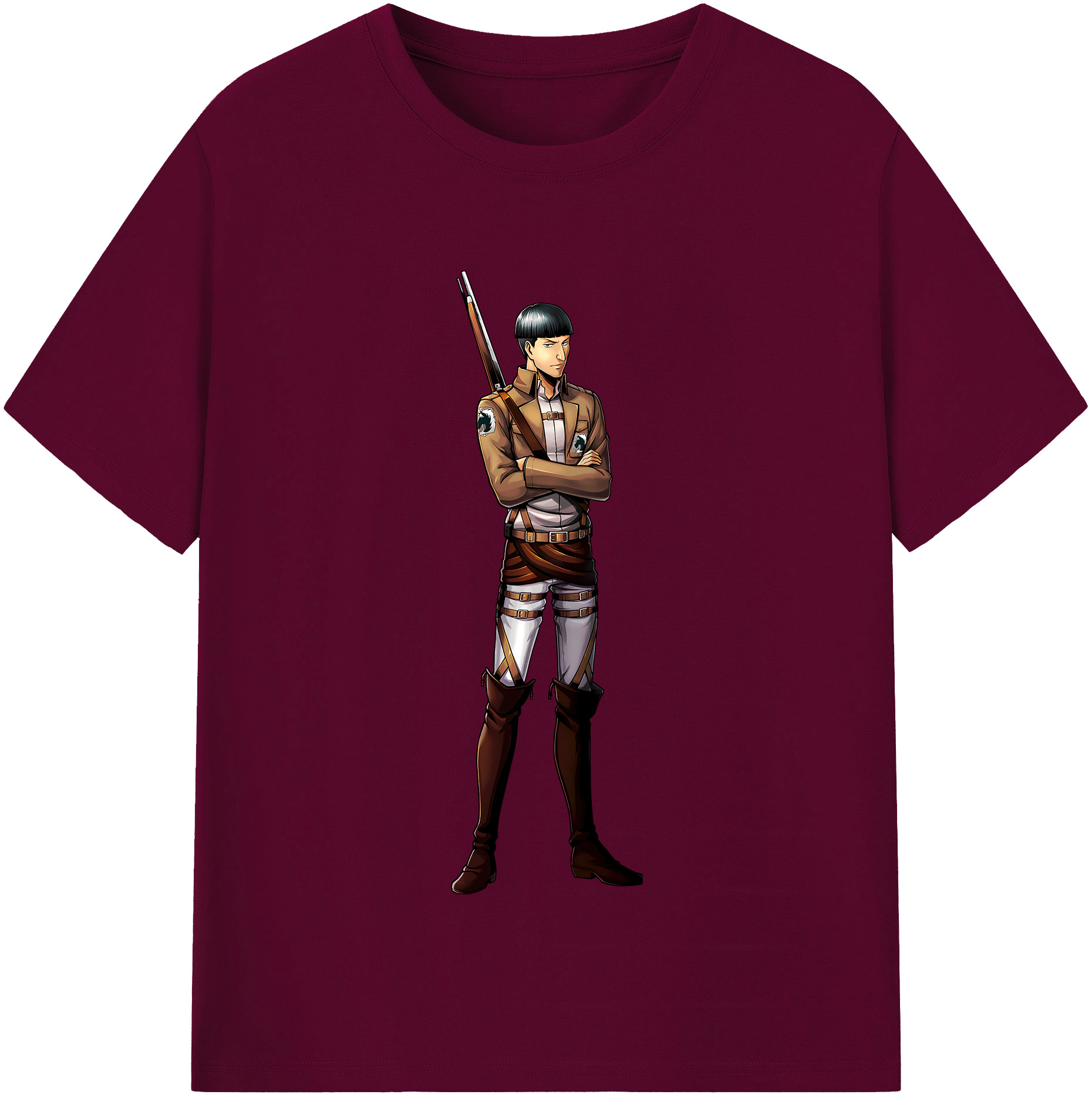 （画像用） 進撃の巨人 Attack on Titan レディースカジュアルプリントTシャツ（綿100％）